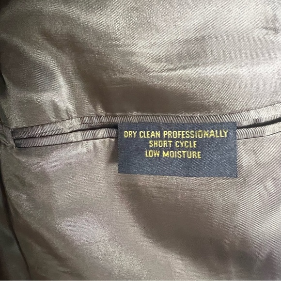 Vintage Claridge Wool Herringbone Elbow Patch Sports Coat  Classic Brown - Picture 13 of 17